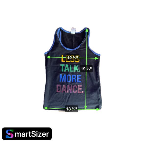 Zumba Wear Juniors Medium Tank-Less Talk More Dance Graphic-Workout Top-Fitness - Picture 5 of 6